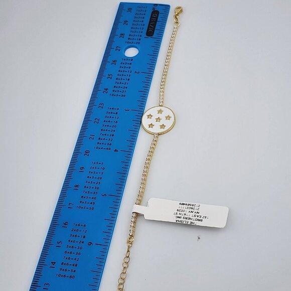 New Sterling Silver 925 Multi Star Link Bracelet – Modern Celestial Design - Picture 4 of 8